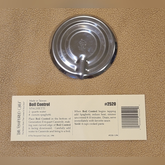 Pampered Chef Kernel Cutter #1114 & Boil Control #2520 LIKE NEW - Picture 3 of 3